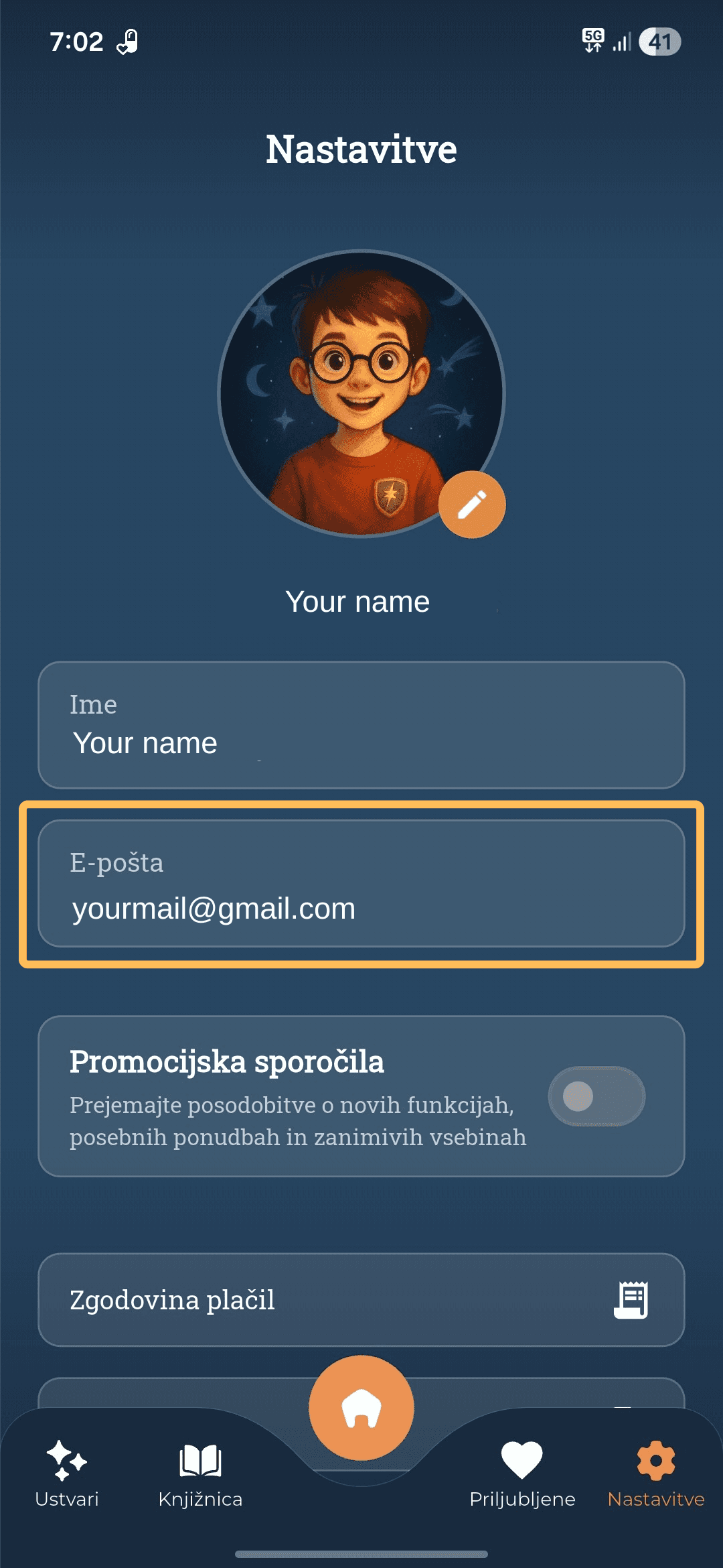 Kako najti svoj e‑poštni naslov